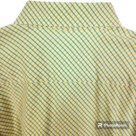 Kuhlman Long Mens Sleeve Checkered Print Button Down Shirt Size 44 - Picture 4 of 9